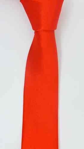 Kari punainen slim kapea solmio